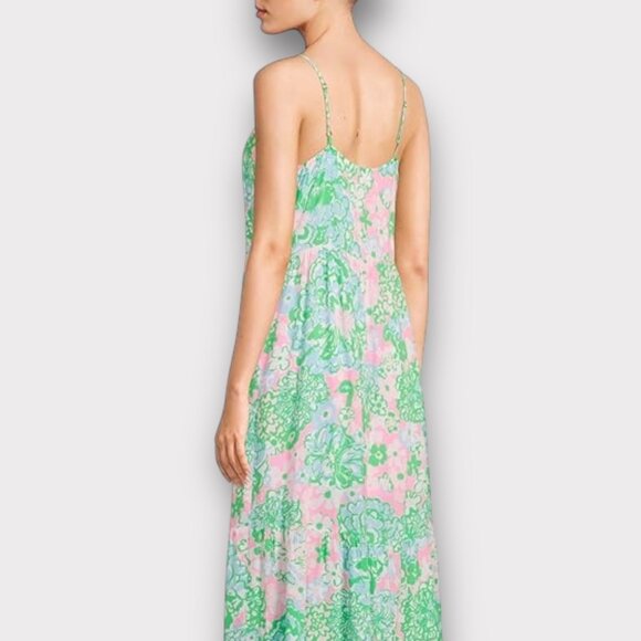 Lilly Pulitzer Women's Teresa Maxi Dress Plumes In Bloom XL New NWT - Picture 3 of 9